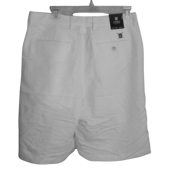 Chaps Size 31 Golf shorts Men's pleated front Basic white Logo Pockets NEW - Picture 4 of 5